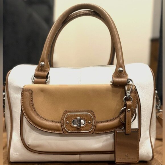 Etienne Aigner Vintage Leather Barrel Sarchel/Shoulder Bag (EUC) - Picture 1 of 15